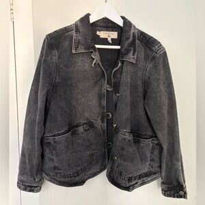 Cotélac Women's Gray Washed Denim Jacket